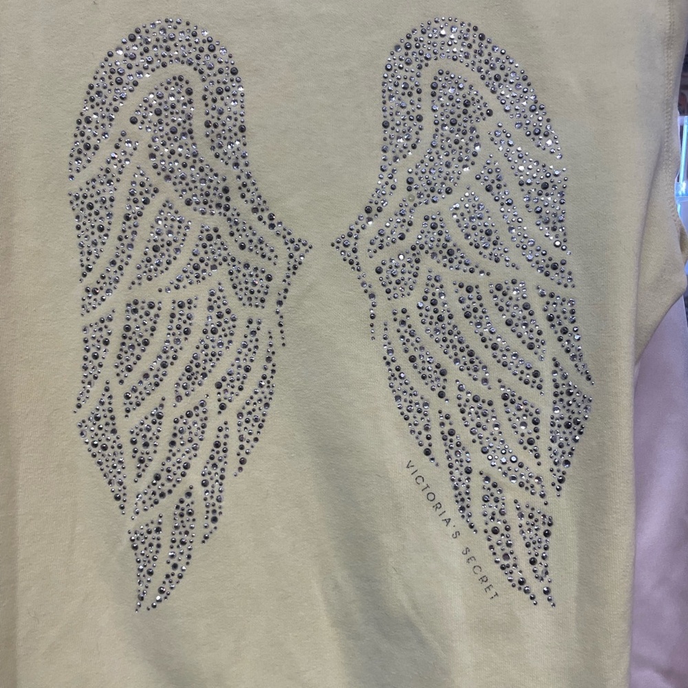 Victoria’s Secret Angel Wings zip up hoodie size large sweatshirt - Picture 3 of 7